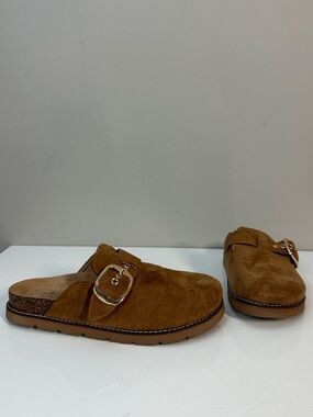 Corkys Hey Girl Tobacco Suede Day Dream Clog Mules Size 9